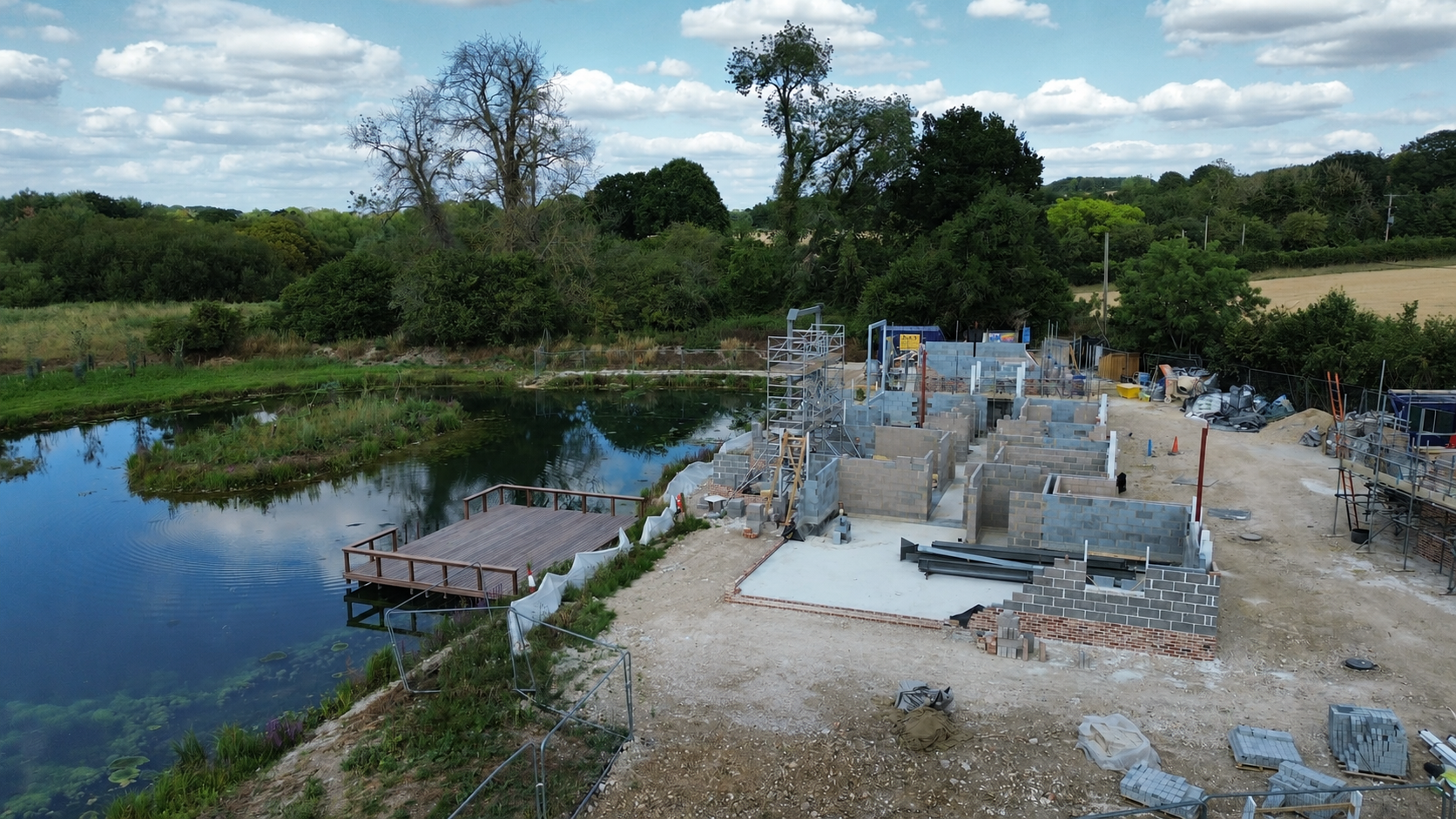 Construction Progresses at The Lake House