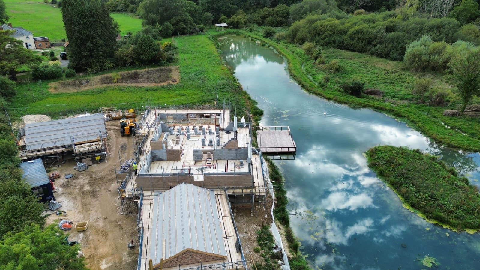 The Lake House: Taking Shape in Its Beautiful Hampshire Setting 🌿